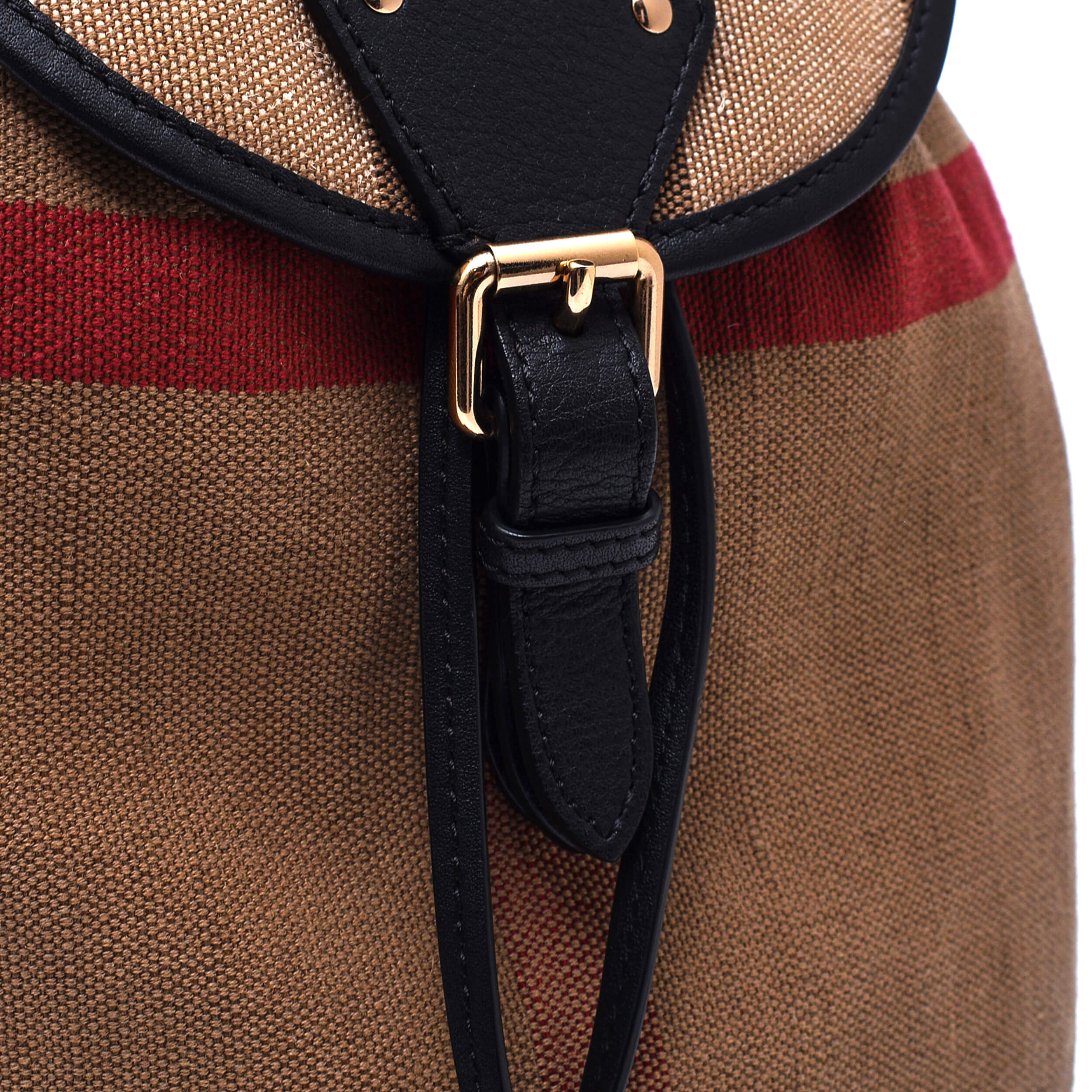 Burberry - Iconic Beige Check Canvas Chiltern Backpack